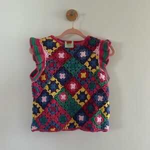 Farm Rio crochet vest, unworn!